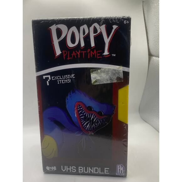 Poppy Playtime VHS Bundle Playset 7 Exclusive Items Phat Mojo New Factory Sealed - Picture 1 of 5